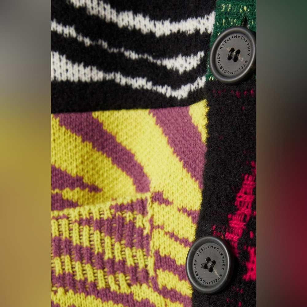 Stella Mccartney Ed Curtis Patchwork Jacquard-Kni… - image 7